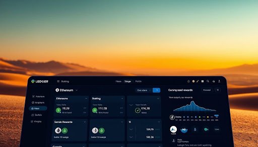 Ledger Live staking dashboard